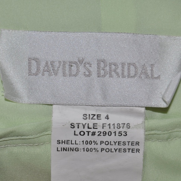 Organza Tea-Length Dress w/ Satin Ribbon Detailing - Picture 7 of 8